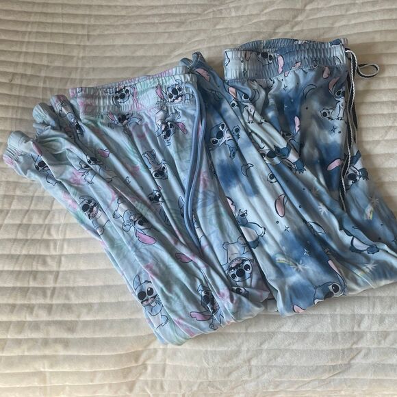 Lilo & Stitch Set of Two Women’s Jogger Style Drawstring Pajama Pants Size XL - Picture 1 of 8
